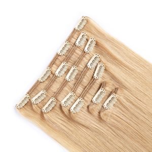 Clip In Hair Extensions Cuticle Aligned 27# Honey Blonde Hair