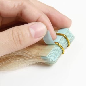 High Quality Cuticle Aligned Remy Hair Double Sided Tape In Extensions