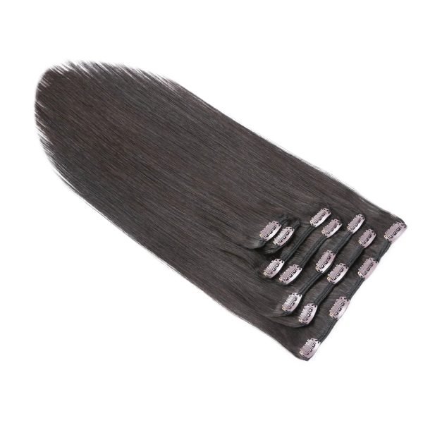 Hot Selling Soft Double Drawn Hair Extensions Clip In Human Remy Hair