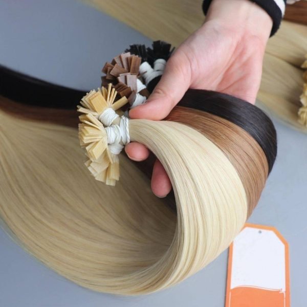 100% Cuticle Aligned Human Hair Flat Tip Extensions Wholesale Price