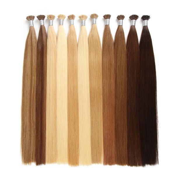 Pre-Bonded I-Tip Extensions Double Drawn Cuticle Aligned Human Hair