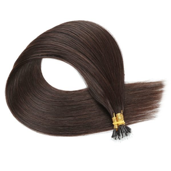 Straight Nano Ring Human Hair Extensions Remy Hair