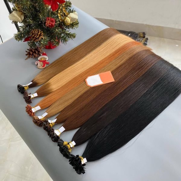 100% Cuticle Aligned Human Hair Flat Tip Extensions Wholesale Price